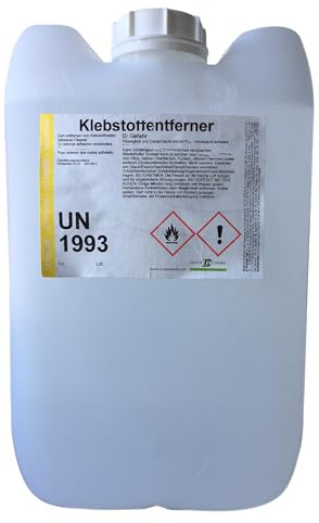 DC DruckChemie GmbH Klebstoffentferner 20L, Starker Klebereste Entferner & Etikettenlöser - rasches Entfernen von Kleberückständen, Wachs, Fett & Teer