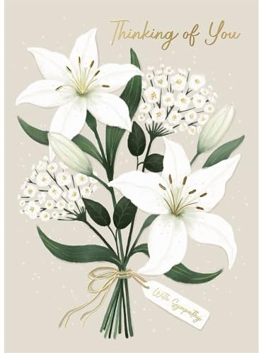 Wishing Well Sympathy Card | Thinking Of You Condolence Card| Lillies Design Studios 5 x 7