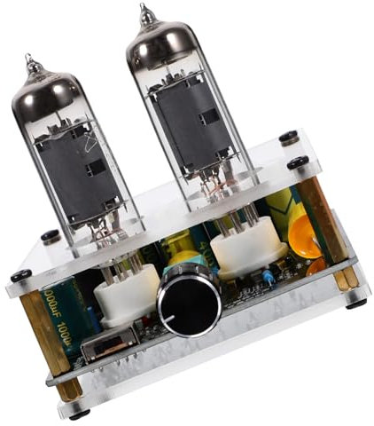 Homoyoyo 6k4/6a2 Vacuum Tube Preamplifier Board Dc12-16v Hi-fi Audio Pre Amp for Turntable and Diy Home Theater Phono Amplifier