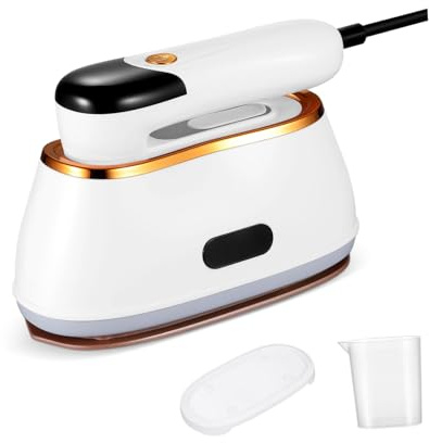 Cabilock Máquina de planchar de mano plegable de ropa Vapor portátil abs White