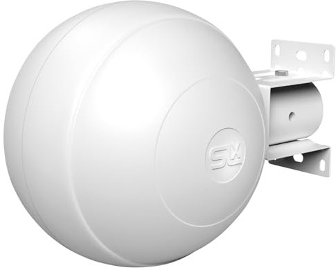 TV Aerial for Digital Freeview, SLx 360° Amplified Omni Directional TV Aerial HD TV Antenna with Built In Powered Signal Booster, Powerful Outdoor TV Aerial, 5G Filter