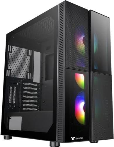Thermaltake Versa T26 ARGB | Mid-Tower-ATX-PC-Chassis | PC-Case | 4mm Tempered-Glass | Black