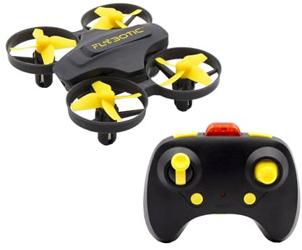 FLYBOTIC - Ferngesteuerte Drohne Tech Drone - Infrarot - Gelb - 8 cm