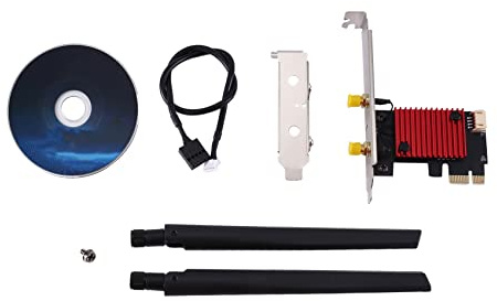Desikixudy 3000Mbps WiFi 6 AX200 Adaptador Inalámbrico PCIE Bluetooth 5.2 Tarjeta WiFi de Red Dual Band 2.4G 5Ghz 802.11AX Win 10 11