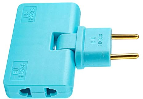 usefulbeauty Steckdosen-Konverter, Adapter, Konverter für Steckdose | 180° drehbare Fassung | 3-in-1-Ausgangskonverter, 2-poliger Adapter, tragbarer Stecker für