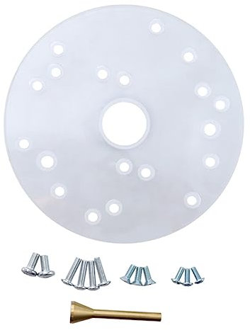 DOITOOL 1 Set Acrylic Router Base Plate Universal Router Mount Round Base Plate for