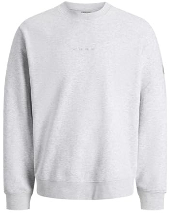 JACK & JONES Jcopoint - Insignia de Sudor con Cuello Redondo, Color Blanco., M