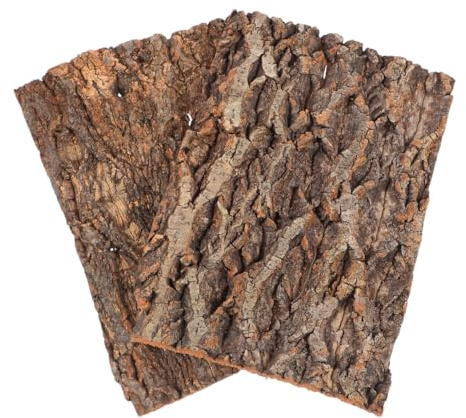 VICASKY Korkrinde Rückwand für Terrarium 30 x 20 cm, 2 Stück Terrarium | Rückwand in Baumrindenoptik, Reptilien Kletterwand und Kletterfläche für Gecko, Bartagame Schildkröte