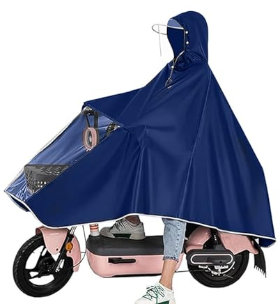 Fayemint Poncho Pluie Vélo Nuit, Cape Pluie Scooter Electrique, Convient aux Vélos, aux Véhicules Electriques et aux Motos