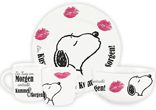 United Labels Peanuts Breakfast Set Snoopy Tableware