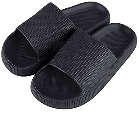 Chausson Pantoufle Sandale Mode Femmes Épaisse Plate-Forme Pantoufles Semelle Souple Plage Glisser Sandales Hommes Couple S Salle De Bain Intérieure Chaussures Antidérapantes Maison-1_36-37
