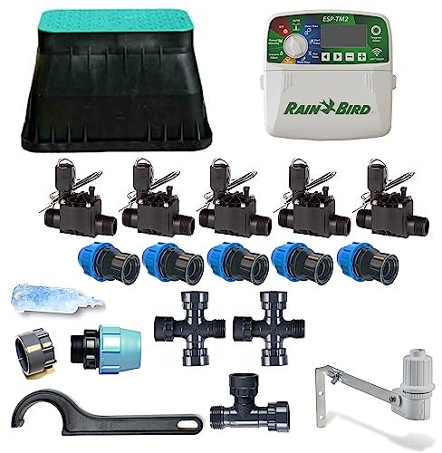Kit irrigazione giardino Prato Erboso conponentistica Rain Bird a 5 settori