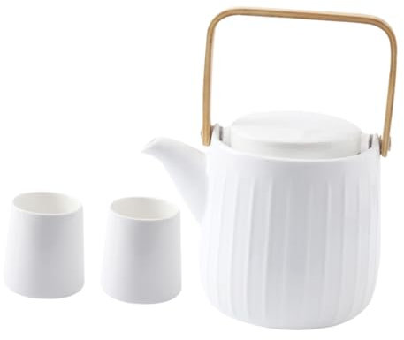 Cabilock Juego De Tetera De Cerámica Tetera Casera Tetera De Agua Tetera De Cocina con Tazas De Té Tetera Simple