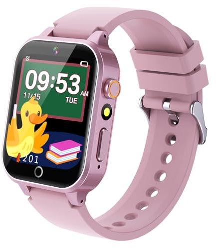 Smartwatch per Bambini 26 Giochi, Orologio Smartwatch Bambini con Contapassi Calorico Fotocamere Musicale Video Sveglia Giocattoli Touchscreen, Orologio Bambino Regalo Compleanno[Scheda SD integrata]