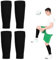2 Pair Football Sock Sleeves, Sock Sleeve Football, Footless Football Socks, Kids Sock Sleeves, Football Shin Sleeves, For Football Games Beginner Teenagers Adults (Black)