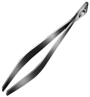 Zerodeko Stainless Steel Fish Bone Tweezer Pincer Precision Tong for Food Styling and Hair Removal Kitchen Tool for Seafood and Cooking Use