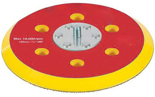 6” (150mm) Dual Action (DA) Foam Backing Pad/Discs – 5/16” 24 UNF Orbital Sanding/Polishing Plate – Suitable for Machine Head Polishers/Sanders – Hook & Loop Sand Paper Sheets – Loops