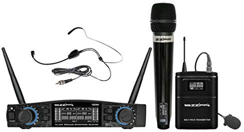 ZZIPP TXZZ582 Set Radiomicrofono 1 Gelato/Archetto UHF 48 Ch Wireless Dj karaoke