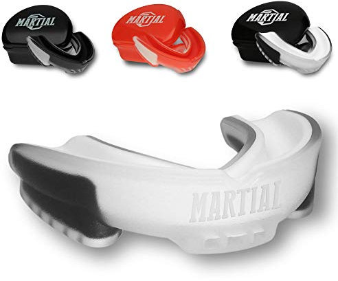 MARTIAL Vindicator Mundschutz für ideale Atmung & leicht anpassbar. Zahnschutz in verschiedenen Formen. Für Kampfsport, MMA, Boxen, Kickboxen, Hockey, Football - Erwachsene