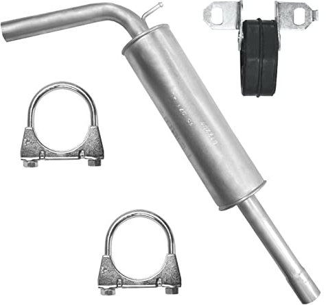 Ferroz Mitteltopf Auspuff Mittelschalldämpfer für 1.9 TDI 1.9 SDI 2.0i 1.9 TDI Seat Cordoba 2 II Ibiza 3 III 6L Polo 4 IV 9N