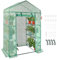 VEVOR Walk-in Green House, 4.6 x 2.4 x 6.7 ft Greenhouse with Shelves, Set Up in Minutes, High Strength PE Cover with Door & Windows and Steel Frame, Suitable for Planting and Storage, Green