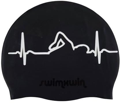 ECG | Cuffia da Nuoto | Cuffia da Piscina | Grande Comfort e Aderenza | Arte e Nuoto