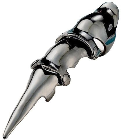 Zac's Alter Ego Gothic Jewellery Metallic Gun Metal Full Finger Knuckle Claw Ring