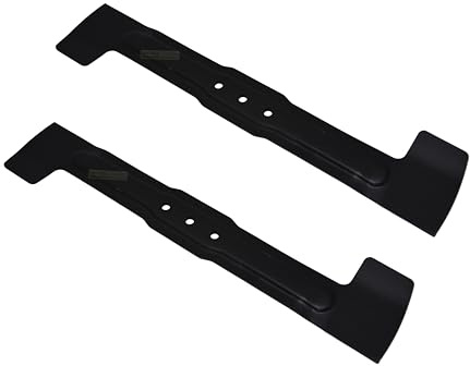 perfektGarten 2 lames de tondeuse à gazon de 34 cm compatibles avec Bosch Rotak ARM 33 34 3400 F016L65157 F016800271 F016800377