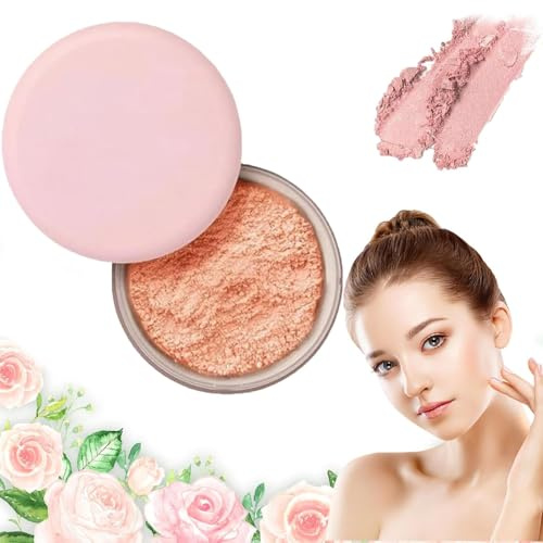 OYUCDAGQ Luminance Milano Polvo Rosa, Polvo fijador Luminance Milano, Polvo desenfoque de Belleza, Resistente al Agua, Natural