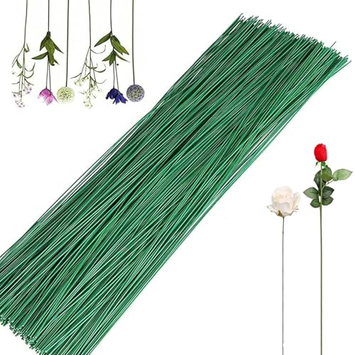 WUWYOUWL 100PCS grüne Blumendrähte