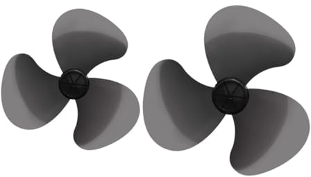 FONDOTIN 2 pièces Lames de Ventilateur Pied Pales Épaisses Universelles de Rechange pour Réparation Lisse et Faciles à Installer et Nettoyer