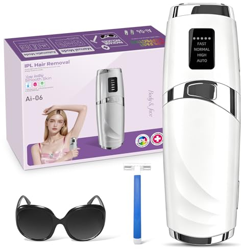 Mulbijeo Depiladora Laser con Función de Refrigeración, IPL Depiladora Luz Pulsada con 9 Niveles de Energía, 600-1200 NM Luz Roja, Depilacion Laser Casa para Mujer y Hombre, Bikini, Axilas, Cara