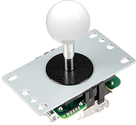EG STARTS Arcade Classic Competition 5 Pin Stick 5P Rocker 8 Maneras Joystick para PC Xbox 360 PS2 PS3 Juegos KOF SNK Arcade DIY Kit Parts Mame Jamma Machine Gaming (Blanco)