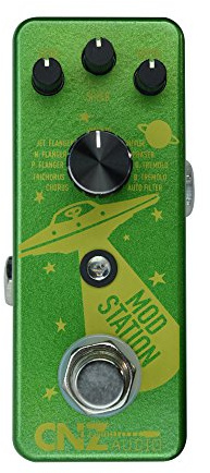 CNZ Audio Mod Station 11 - Pedale per effetti per chitarra, modulazione digitale selezionabile, True Bypass