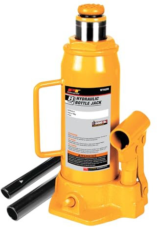 Performance Tool W1628 8-Ton (16,000 lbs.) Heavy Duty Hydraulic Bottle Jack
