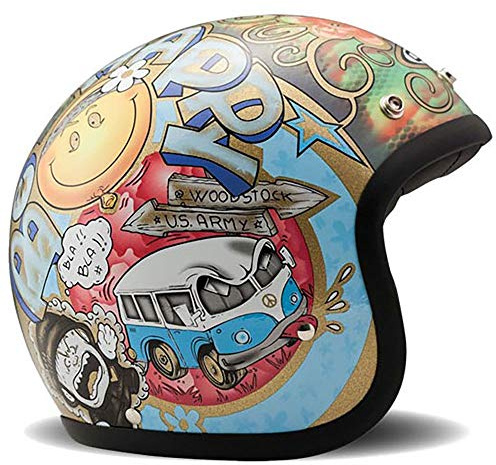 DMD 1JTS30000WS03 Motorradhelm, Mehrfarbig, M