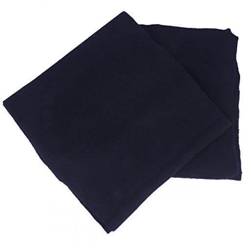 Balke Damen Strick-Schal aus Merino Wolle & Kaschmir – 180 x 25 cm – MADE IN ITALY – super weich & bequem – in verschiedenen Farben dunkelblau