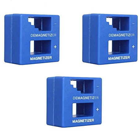 Pack 3 Unidades. Magnetizador-Desmagnetizador de Destornilladores y Puntas. Imantador-desimantador. 50x48x28mm