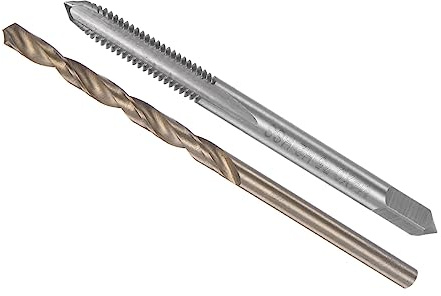 CoCud Taraud et Perceuse Mèche Ensemble, M4 x 0,75 Taraud Filetage 3,2 mm Perceuse Diamètre, Métrique Machine Vis Taraud-(pour Filetage Tapotement Réparation), 1-Ensemble