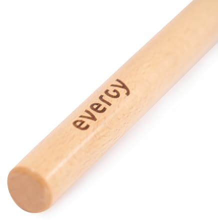 EVERGY Pica de Madera de Eucalipto 160 cm. Barra de Gimnasia para Estiramientos, Entrenamiento Funcional, Yoga y Corrección de Postura.