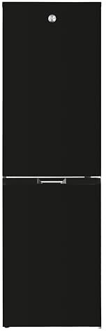 Hoover H-FRIDGE 300 Freestanding Fridge Freezer 60/40, 2 Doors, Total No Frost Technology, E Class, 247L Total Capacity, Internal Display, Integrated Handle, Black, 54x60x181 cm - HOCH1T518EBK