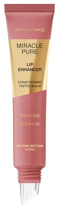 Max Factor Miracle Pure Lip Enhancer, feuchtigkeitsspendender Lipgloss, verjüngende Formel mit Jojobaöl und Tripeptid, glossy Finish, Fb. 050 Pink Matcha