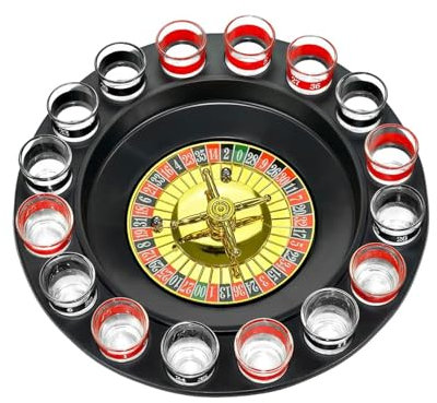 FBJAMZ Roulette-Sets, 29 cm großes Trink-Roulette-Spiel, Ktv-Unterhaltungsspielzeug, für Partyspiele, Familienspaßspiel Roulette