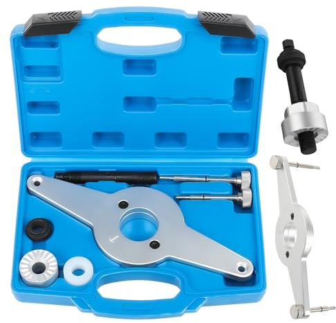GEAREVER Vibrationsdämpfer Haltewerkzeug Set T10531 EA888 1.8 2.0 TSI | Kurbelwellen Riemenscheiben Entfernungssatz, Fit für Audi Skoda Seat VW, Stoßdämpfer, Stahl, Profi-Werkzeug