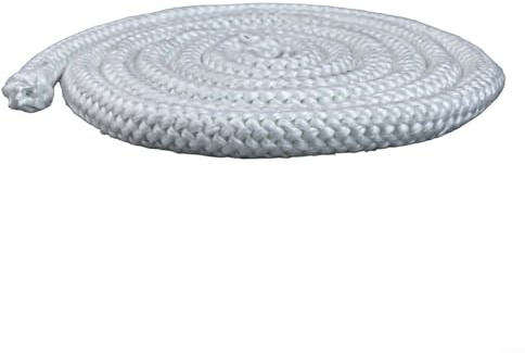 Cuerda selladora de chimenea hecha de fibra de vidrio para mantener eficazmente tu estufa de leña o pellets con esta junta (2,5 m x 16 mm)