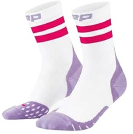 CEP MITTELHOCH LAUFSOCKEN DAMEN FÜR DEN ALLTAG – Bequeme Laufsocken Kompression Damen für tägliche Aktivitäten – Vielseitige Sportsocken mit angenehmer Passform – Lilac/Neon Pink