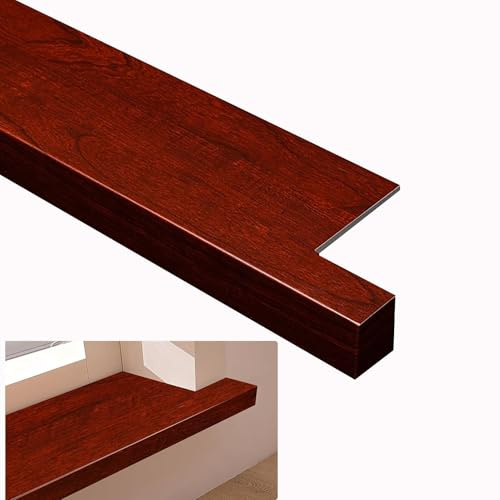 Pannelli di copertura extra larghi per davanzale della finestra a bovindo, in finto legno, tagliabili, dimensioni personalizzate (80 x 24 cm) per eleganti decorazioni per finestre