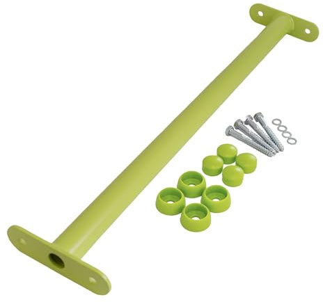 Reckstange Metall – stabile Turnstange für Spielturm & Garten inkl. Schrauben, Scheiben & Abdeckkappen