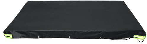 Anhängerplane, wasserdicht, 208 x 114 x 13 cm, Anhängerplane, robuste Plane, Anti UV Abdeckung mit reflektierendem Streifen
