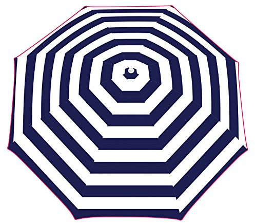 Yello Parasol UV40 1.6 m Sun Shade Protection for Beach, Garden - Blue Stripe